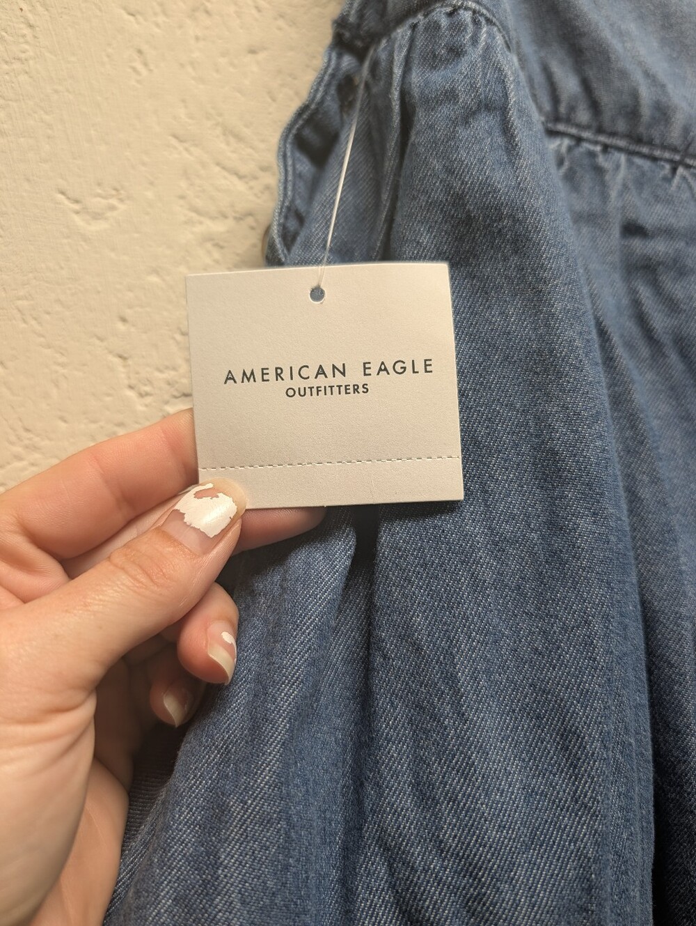 NWT American Eagle Womens Size 000 26" Denim Side Button Bubble Skort Mini - Picture 11 of 15